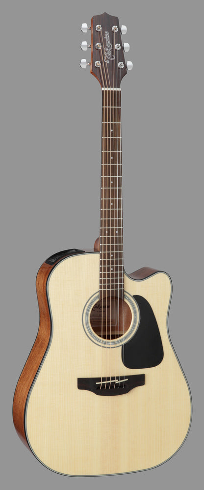 Full frontal of Takamine GD30CE Natural.