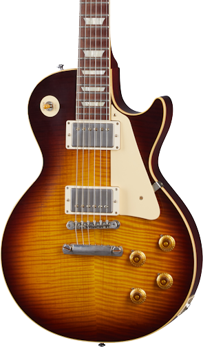 Front of Gibson Custom Shop Murphy Lab 1959 Les Paul Standard Reissue Southern Fade Ultra Light Aged.