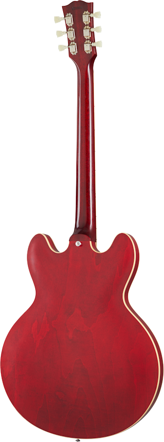Back of Gibson Custom Shop 1964 ES 335 electric guitar in cherry color Tone Shop Guitars DFW