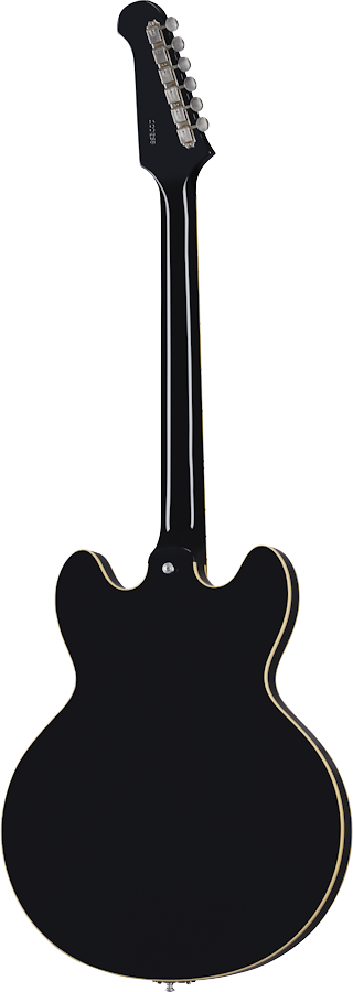 Back of Gibson Custom Shop 1964 Trini Lopez Standard Reissue Murphy Lab Ultra Light Aged Ebony.