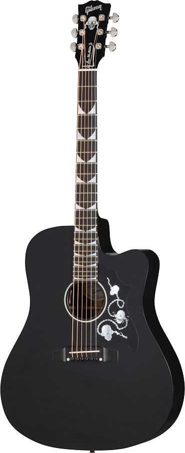 Full frontal of Demo Gibson Dave Mustaine Songwriter Ebony.