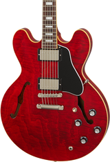 Front angle of Gibson ES-335 Figured Sixties Cherry.