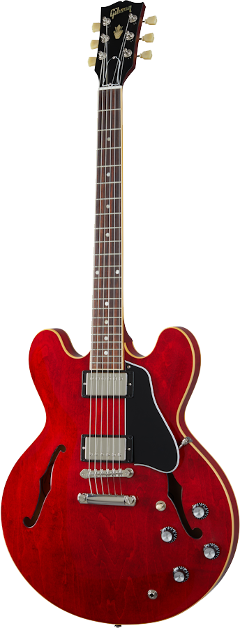 Full frontal of Gibson ES-335 Sixties Cherry.