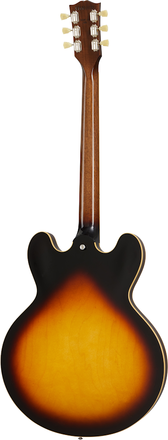 Back of Gibson ES-335 Vintage Burst.