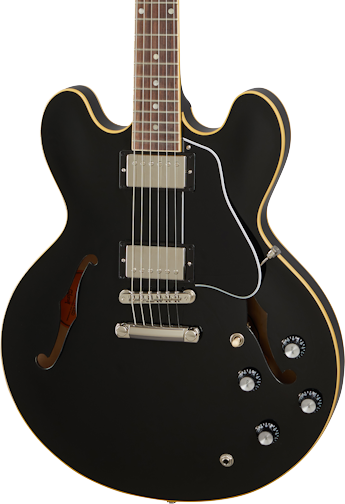 Front of Gibson ES-335 Vintage Ebony.