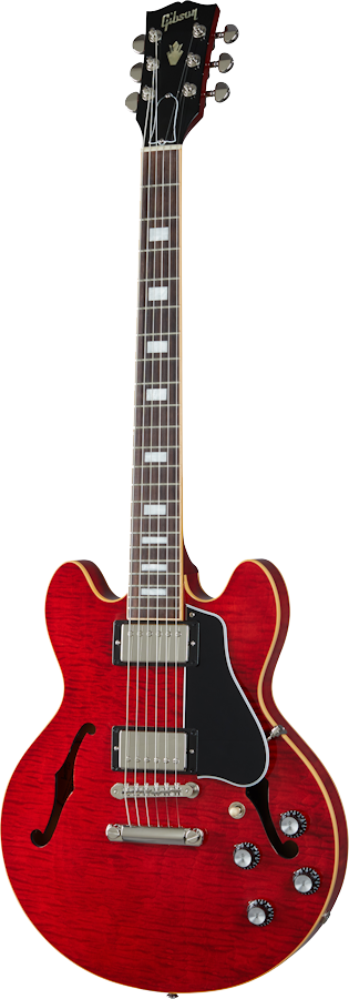 Full front angle of Gibson ES-339 Figured Sixties Cherry.