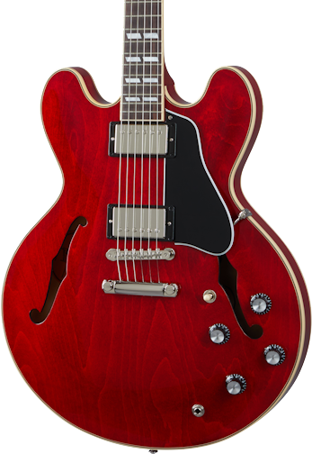 Front of Gibson ES-345 Sixties Cherry.