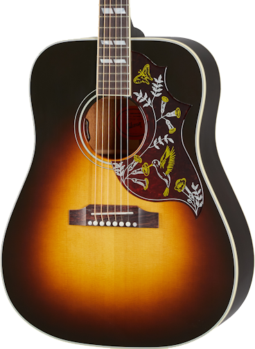 Front Gibson Hummingbird Standard Vintage Sunburst.