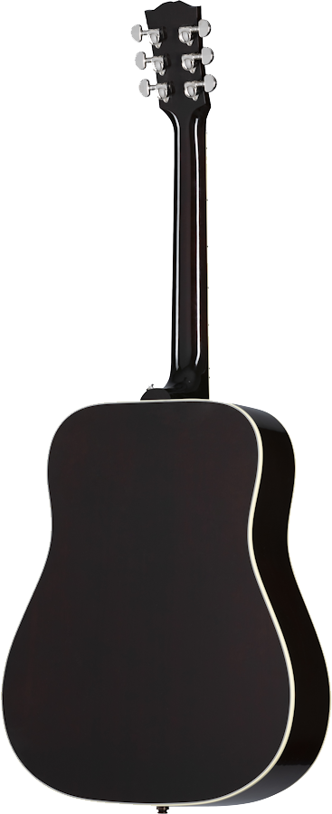 Back of Gibson Hummingbird Standard Vintage Sunburst.