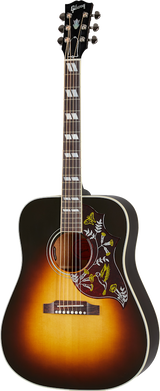 Full frontal of Gibson Hummingbird Standard Vintage Sunburst.