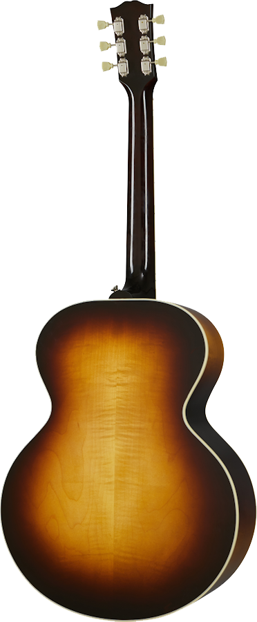 Back of Gibson J-185 Original Vintage Sunburst.