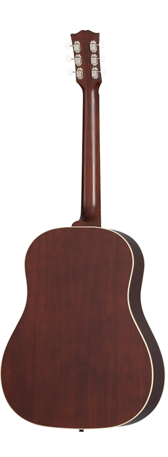 Back of Gibson J-45 Faded 50's Faded Vintage Sunburst.