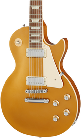 Front of Gibson Les Paul Deluxe 70s Gold Top.