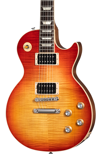 Front of Gibson Les Paul Standard 60's Faded Vintage Cherry Sunburst.