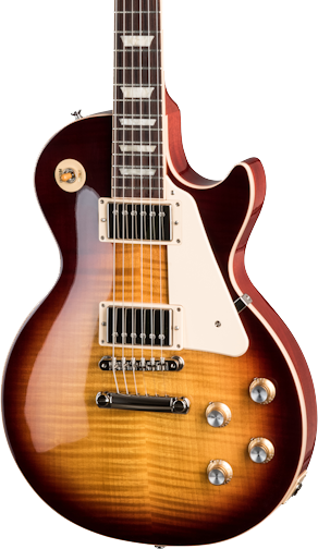 Front of Gibson Les Paul Standard '60s Figured Top Bourbon Burst.
