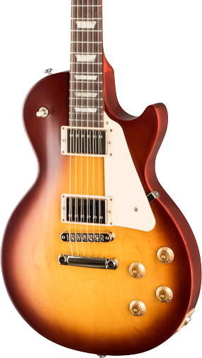 Front of Gibson Les Paul Tribute Satin Iced Tea.
