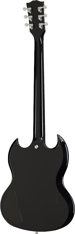 Back angle of Gibson SG Modern Trans Ebony Fade.