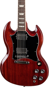 Front of Gibson SG Standard Heritage Cherry.