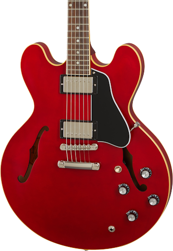 Gibson ES-335 electric guitar body in Satin Cherry Tone Shop Guitars Dallas Fort Worth
