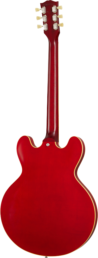 Back of Gibson ES-335 electric guitar in Satin Cherry Tone Shop Guitars Dallas Fort Worth