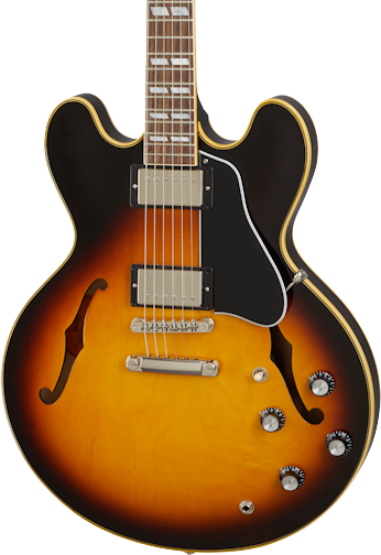 Front of Gibson ES-345 Vintage Burst.