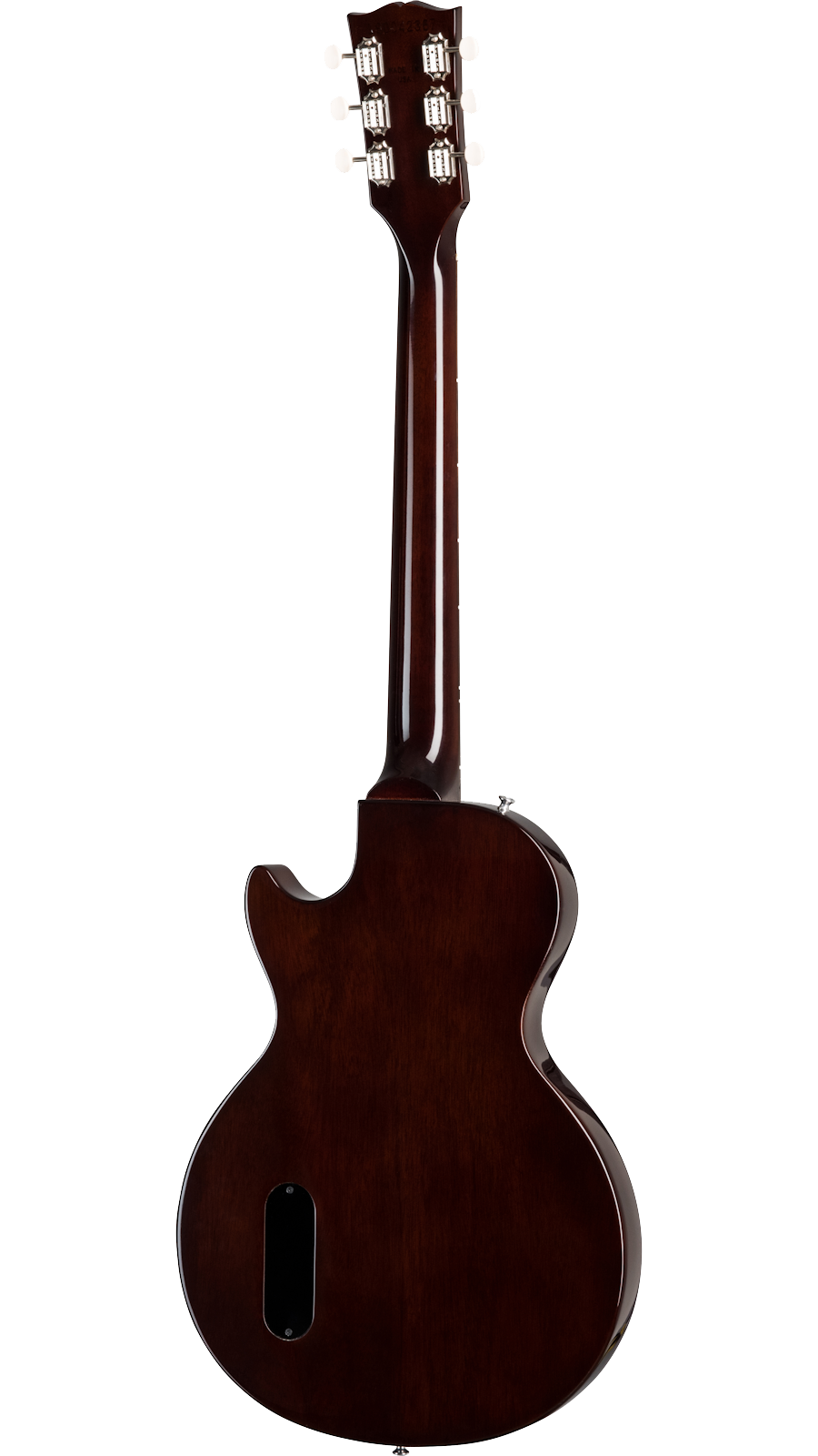 Back of Gibson Les Paul Junior electric guitar in Vintage Tobacco Burst color Tone Shop Guitars DFW
