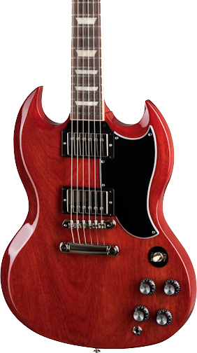 Front of Gibson SG Standard 61 Vintage Cherry.