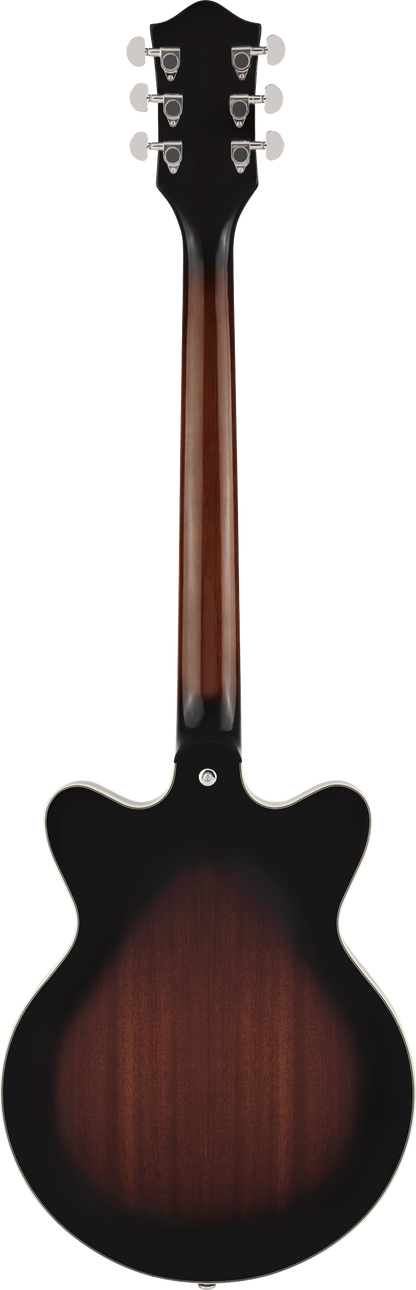 Back of Gretsch G2655-P90 Streamliner Center Block Jr. Double-Cut P90 w/V-Stoptail Brownstone.