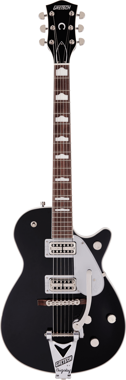 Full frontal of Gretsch G6128T-89VS Vintage Select ‘89 Duo Jet w/Bigsby Black.