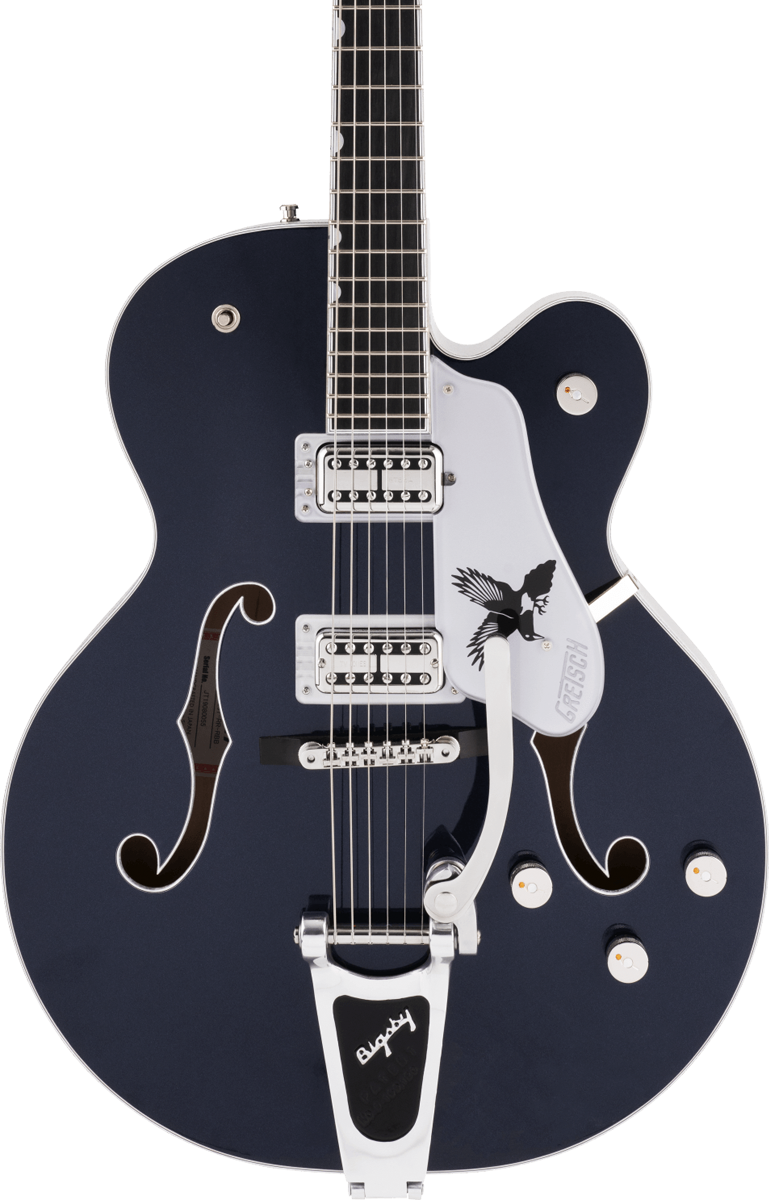 Gretsch G6136T-RR Rich Robinson Magpie Raven's Breast Blue Bigsby w/case
