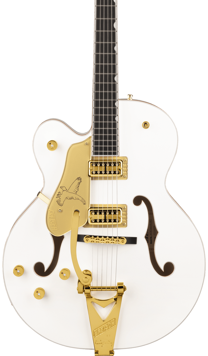 Gretsch G6136TG-LH Players Edition Falcon Hollow Body w/String-Thru Bigsby White  Left Hand w/case