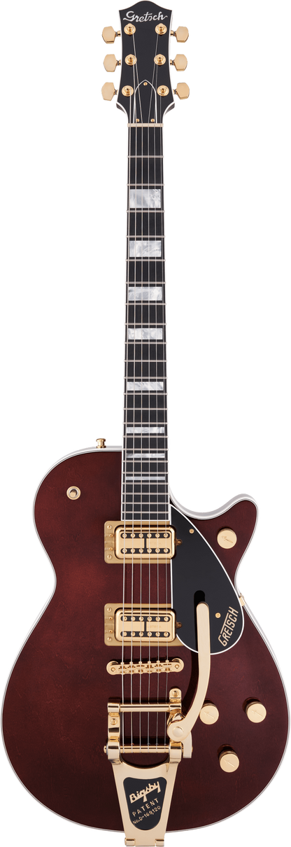 Fulll frontal of Gretsch G6228TG-PE Players Edition Jet BT w/Bigsby Walnut Stain.