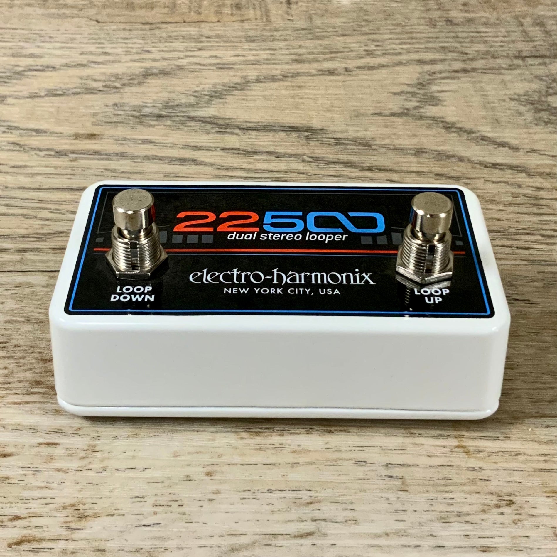 Front angle of Used EHX Electro-Harmonix 22500 Looper Foot Controller.