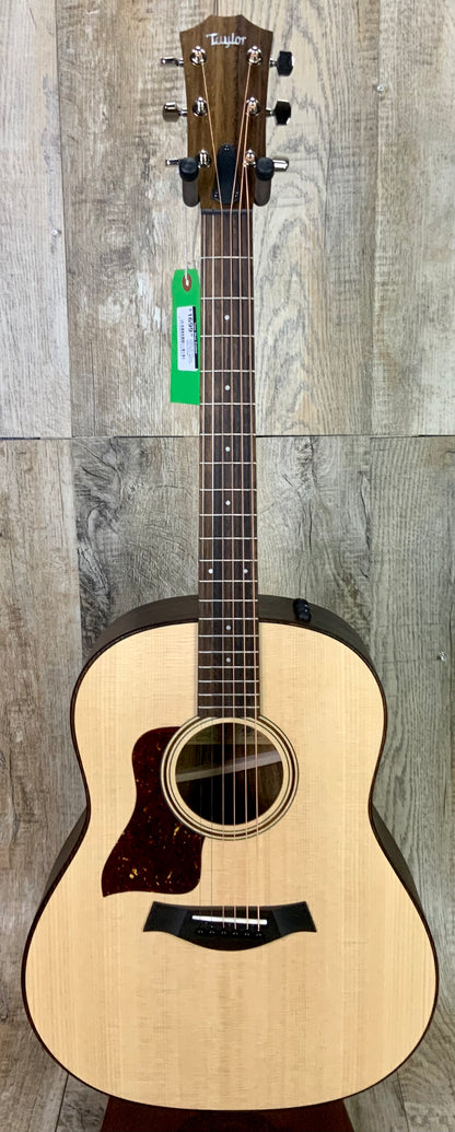 Full frontal of Taylor AD17e American Dream Left Hand Natural.
