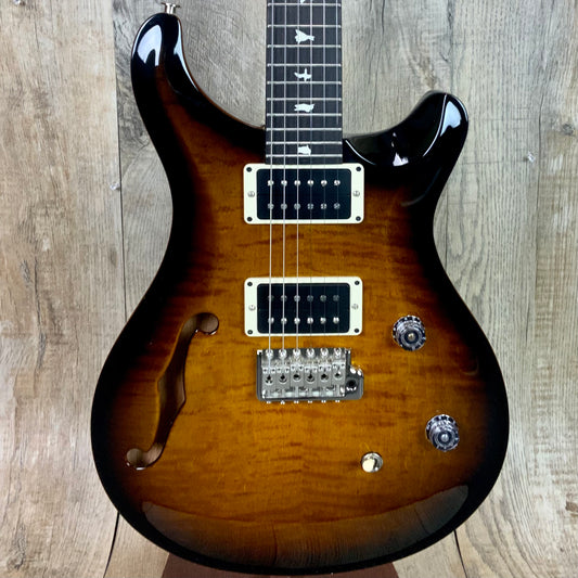 PRS Paul Reed Smith CE24 Semi-hollow Black Gold Sunburst w/bag