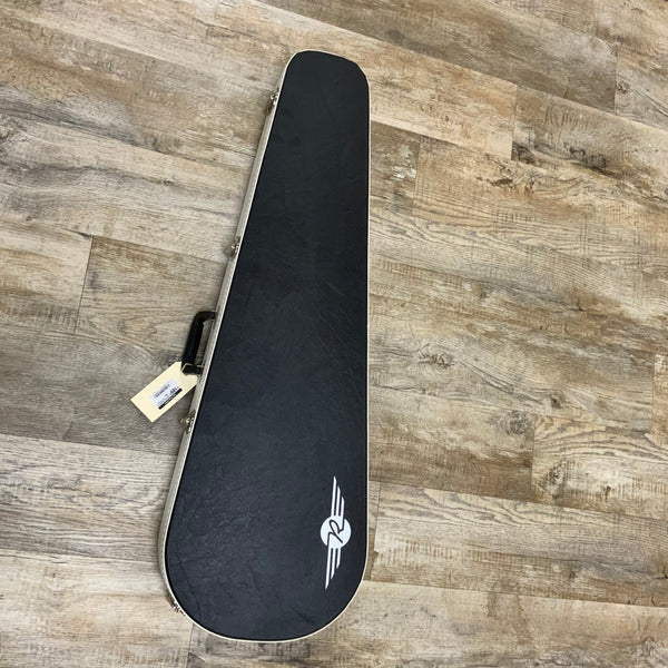 Top down of Reverend Two Tone Teardrop Premium Bass Case.