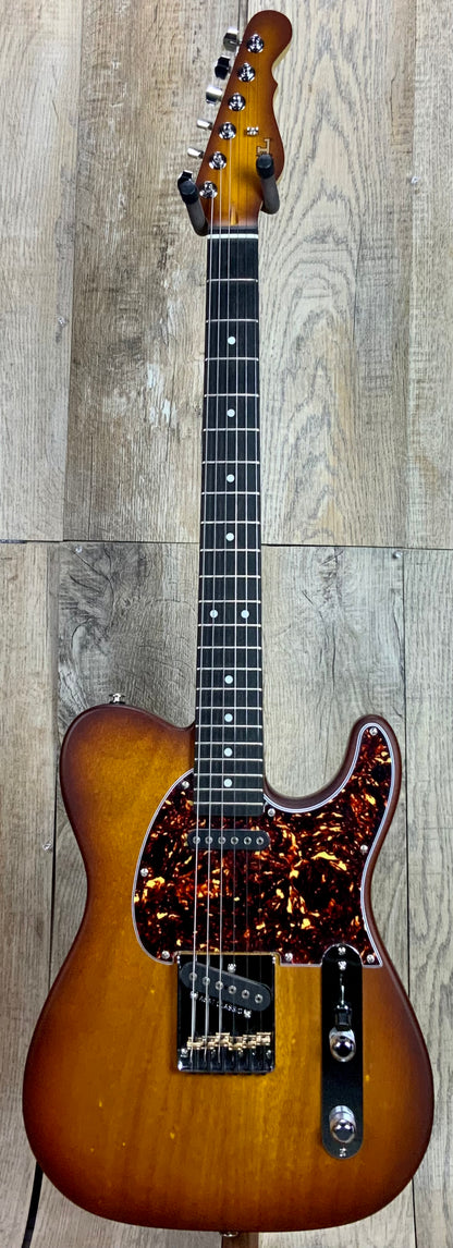 Open Box G~andL USA ASAT Classic Old School Tobacco Sunburst Frost Matching Headstock  w/case