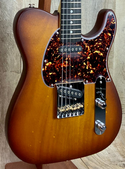 Open Box G~andL USA ASAT Classic Old School Tobacco Sunburst Frost Matching Headstock  w/case