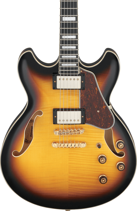 Ibanez AS93FM Artcore Expressionist Semi-hollow Electric Antique Yellow Sunburst