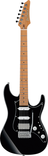 Full frontal of Ibanez AZ2204BBK Prestige Black.