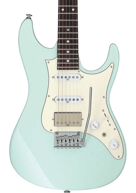 Front of Ibanez AZ2204NW Prestige Mint Green.