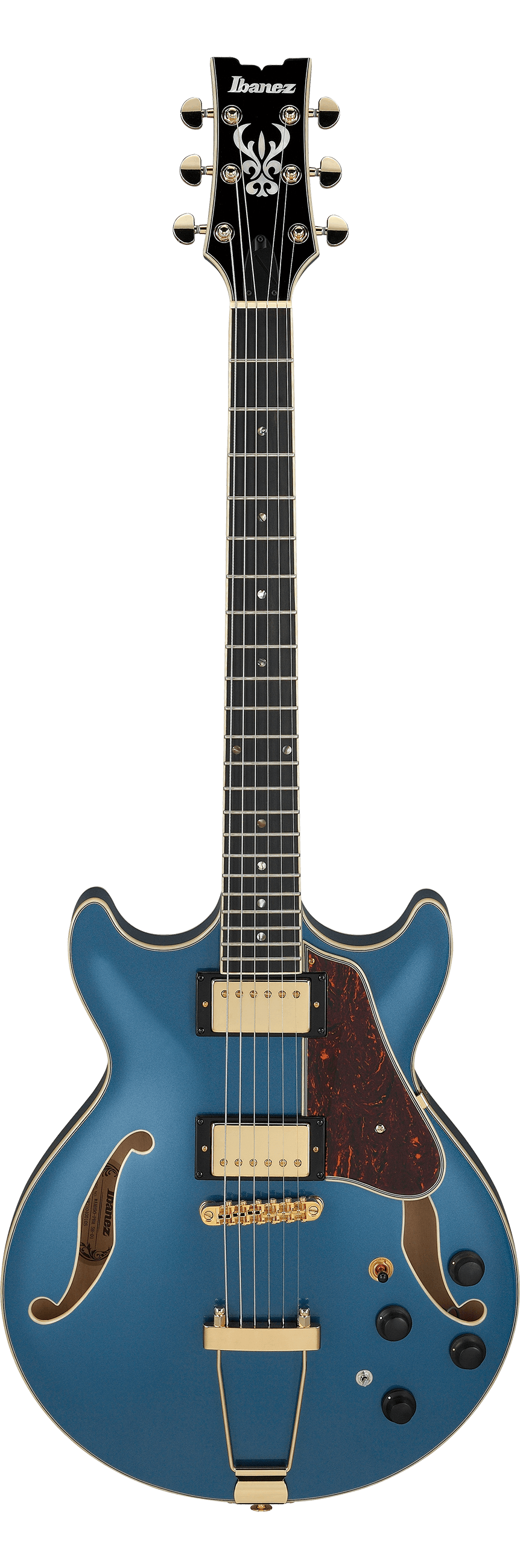 Open Box Ibanez Artcore Expressionist AMH90 Hollowbody Prussian Blue Metallic