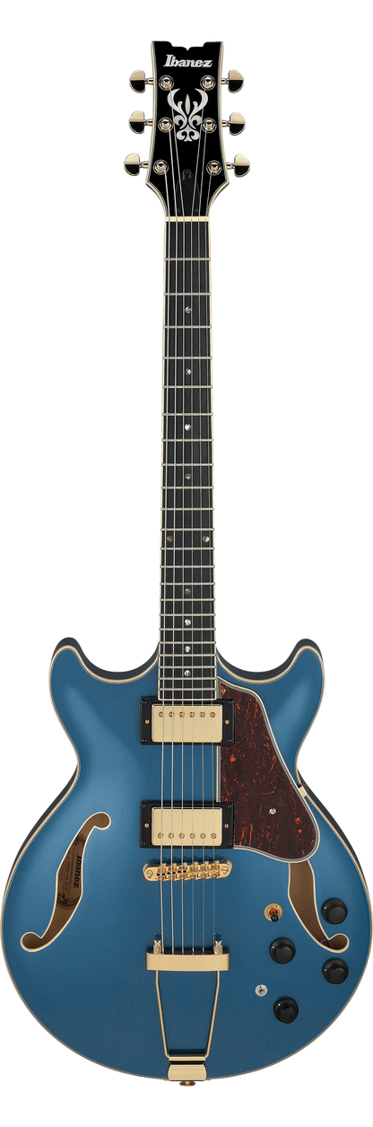 Open Box Ibanez Artcore Expressionist AMH90 Hollowbody Prussian Blue Metallic
