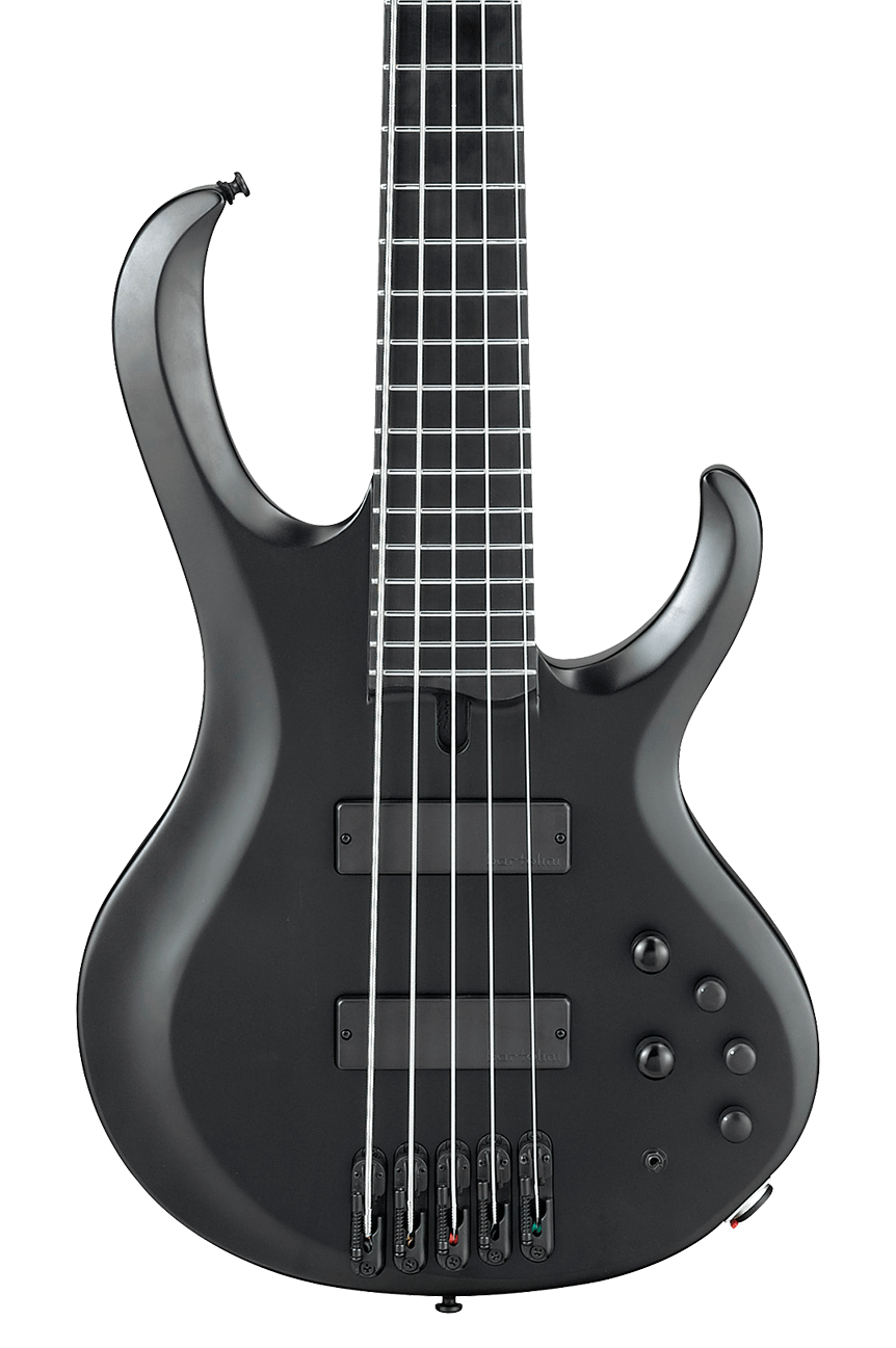 Ibanez BTB625EX Iron Label 5-String Bass Black Flat