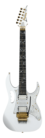 Back of Ibanez JEM7VP Steve Vai Signature Premium White.