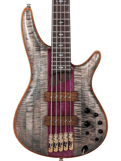 Ibanez Premium SR5CMDX 5-String Bass Black Ice Low Gloss