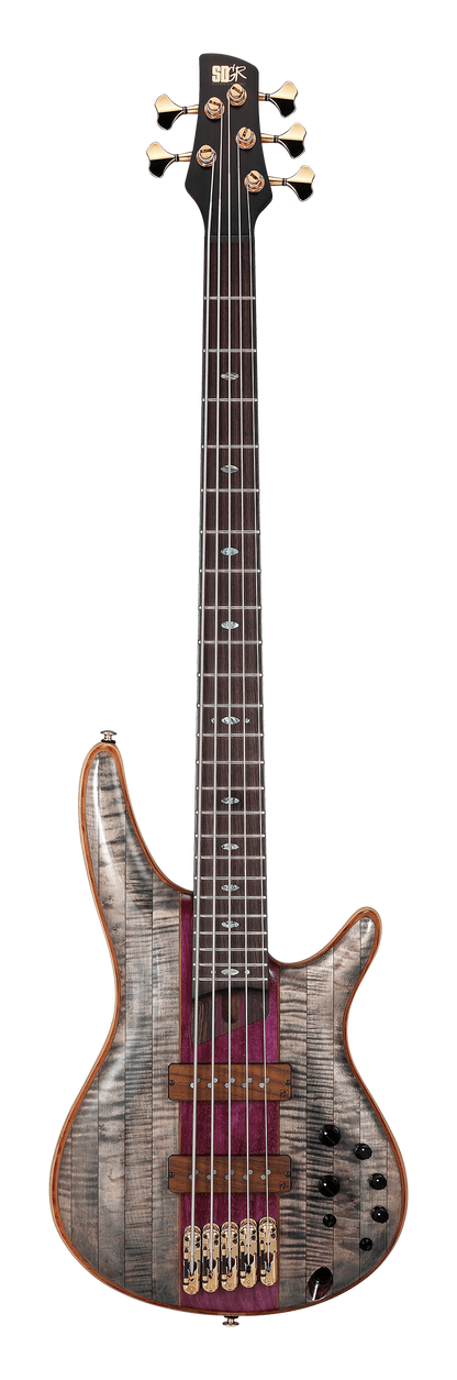 Ibanez Premium SR5CMDX 5-String Bass Black Ice Low Gloss