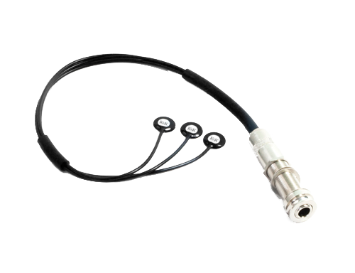 3 head bridge plate transducer pick up black cord Tone Shop Guitar Dallas TX