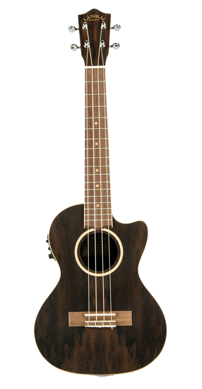 Lanikai ZR-CET Ziricote Tenor Ukulele w/Cutaway ~and Electronics w/bag