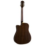 Luna Art Vintage Dread Solid Top CAW A/E Distressed Brownburst